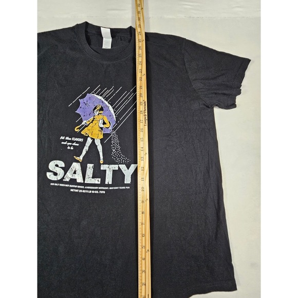 GANMIA Salty Morton Salt Girl Parody Graphic T-Shirt Black Mens XL - Picture 5 of 9